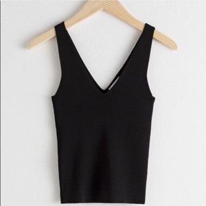 & Other Stories Stretch Rib Knit Tank Top